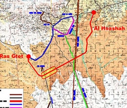 Putna mreza Ras Gtet - Al Hsashah